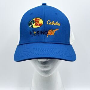 Cabela’s Bass Pro Shop King Kat Embroidered Hat Cap Mesh Snapback New without Tg
